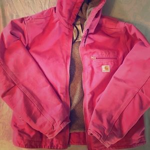Pink carhartt coat